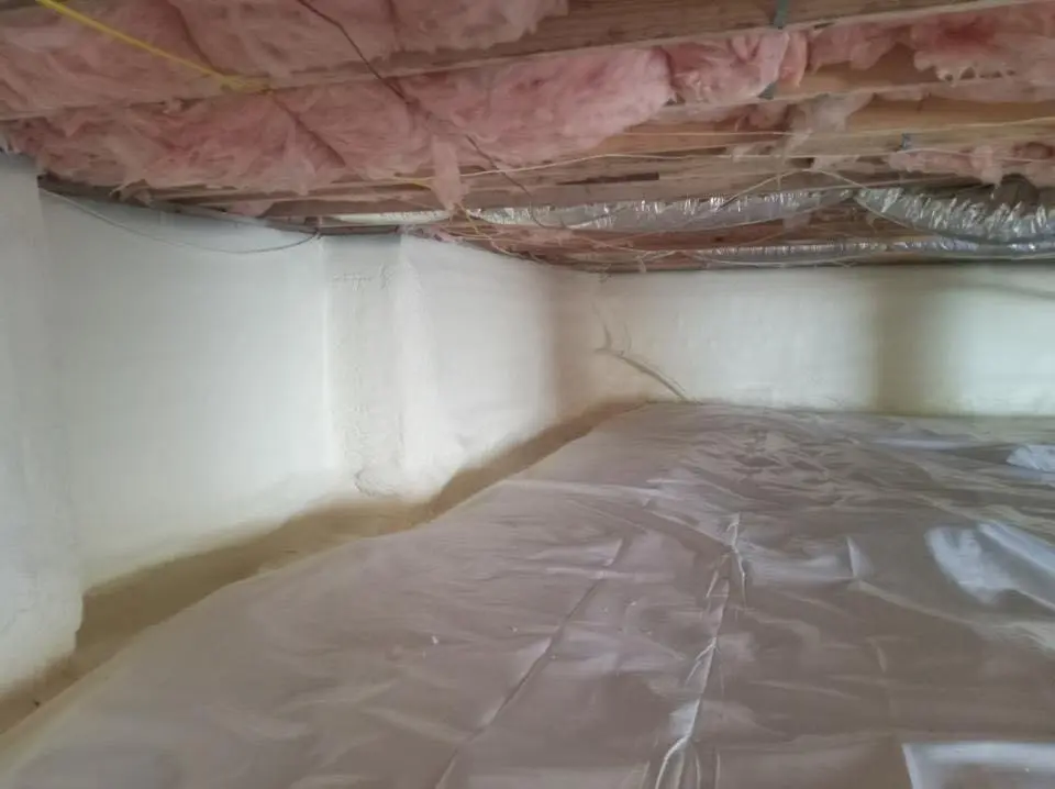 Crawl space encapsulation with closed-cell spray foam for Roof Maintenance in Wooster